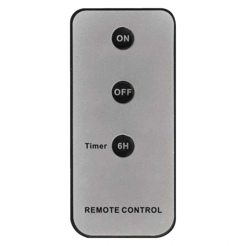 LED dekorace – vosková svíčka omotaná provázkem, 3x AAA, vnitřní, vintage, 3 ks, ovladač