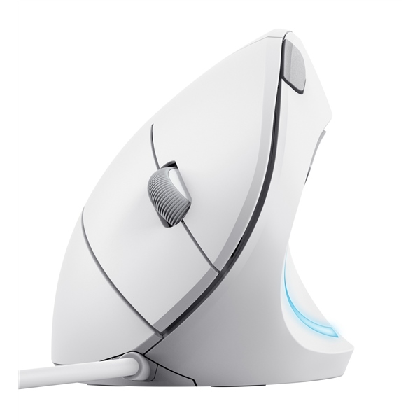 Myš Trust Verto Ergonomic / optická/ 6 tlačítek/ 1600DPI - bílá
