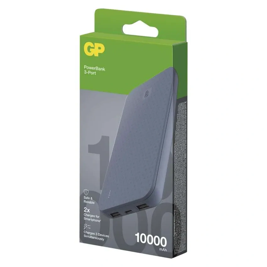 Powerbanka GP B+ Series, 10 000 mAh, 15 W, modrá
