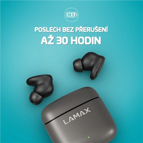  Sluchátka LAMAX SteelDots3, ANC - černá