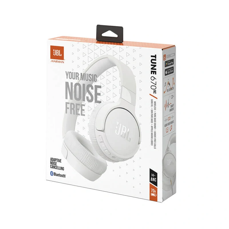 Sluchátka JBL Tune 670NC - bílá