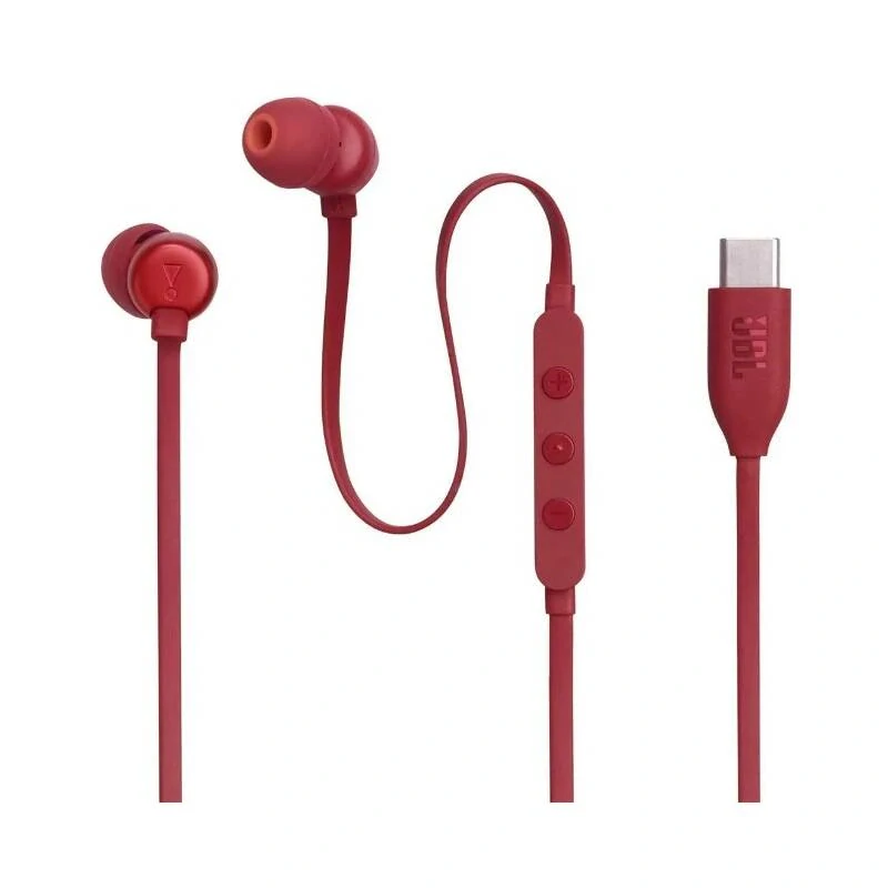 Sluchátka JBL Tune 310 USB-C červená