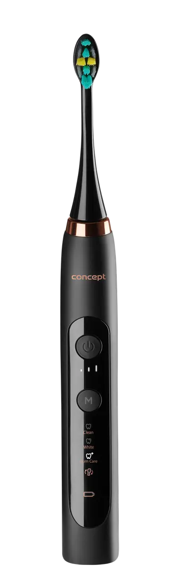 Sonický zubní kartáček Concept ZK7011, s cestovním pouzdrem PERFECT SMILE, black 