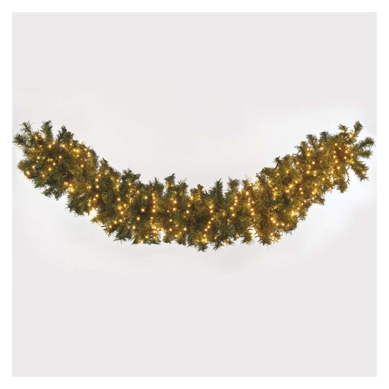 LED vánoční řetěz – ježek, 8 m, venkovní i vnitřní, vintage, časovač