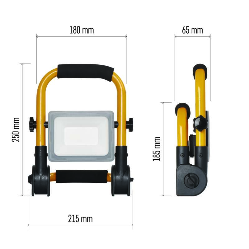 LED reflektor přenosný, 21W neutrální bílá
