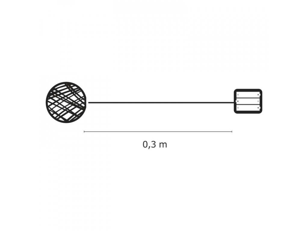 Vánoční dekorace vnitřní IP20 XMAS 20xLED/2W/4,5V