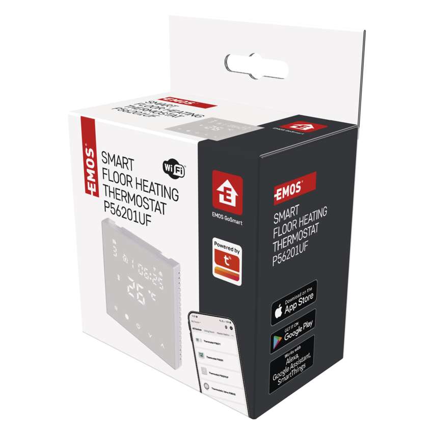 GoSmart programovatelný termostat P56201UF podlahové čidlo, WiFi