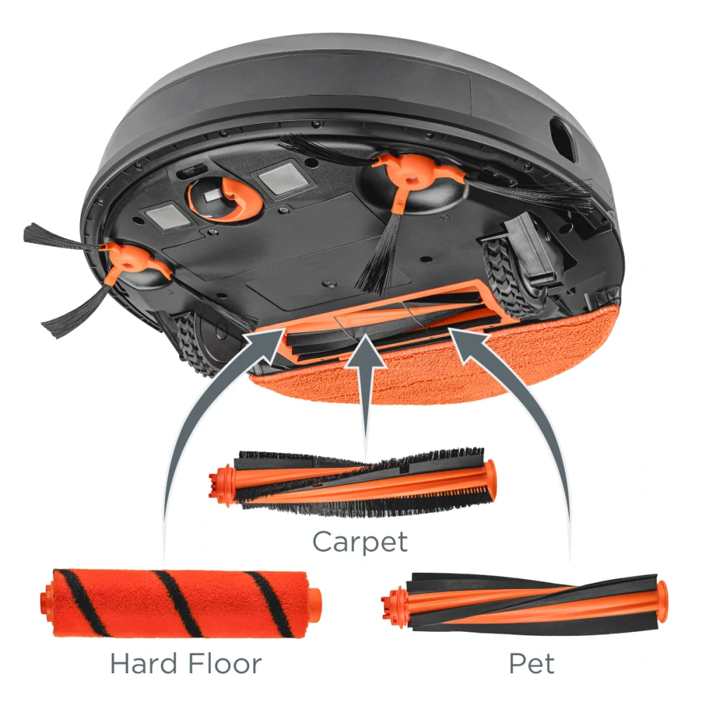 Robotický vysavač s mopem 2 v 1 RoboCross Laser VR3115