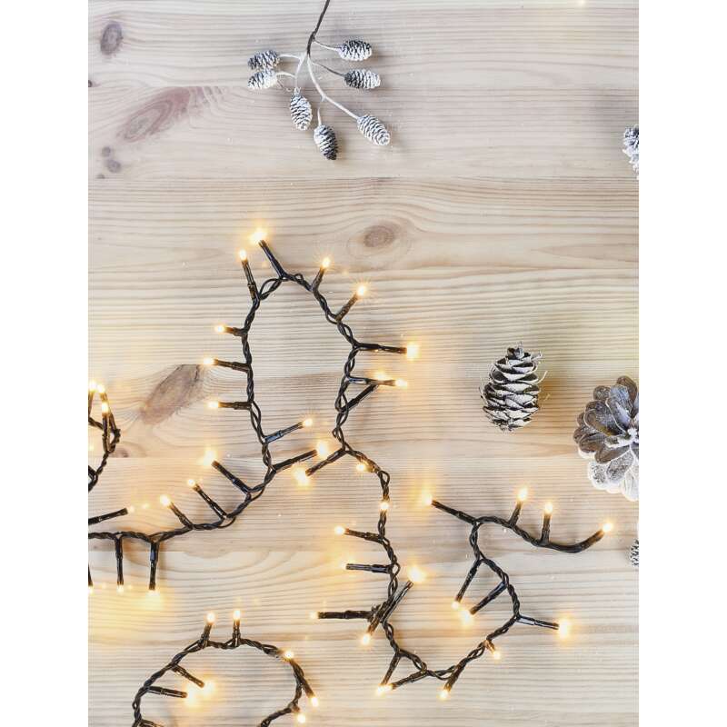 LED vánoční řetěz – ježek, 8 m, venkovní i vnitřní, vintage, časovač