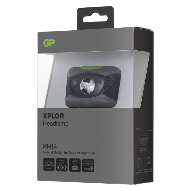 LED Čelovka GP CREE P8560 SMD 2xLED/3xAAA - VÝPRODEJ