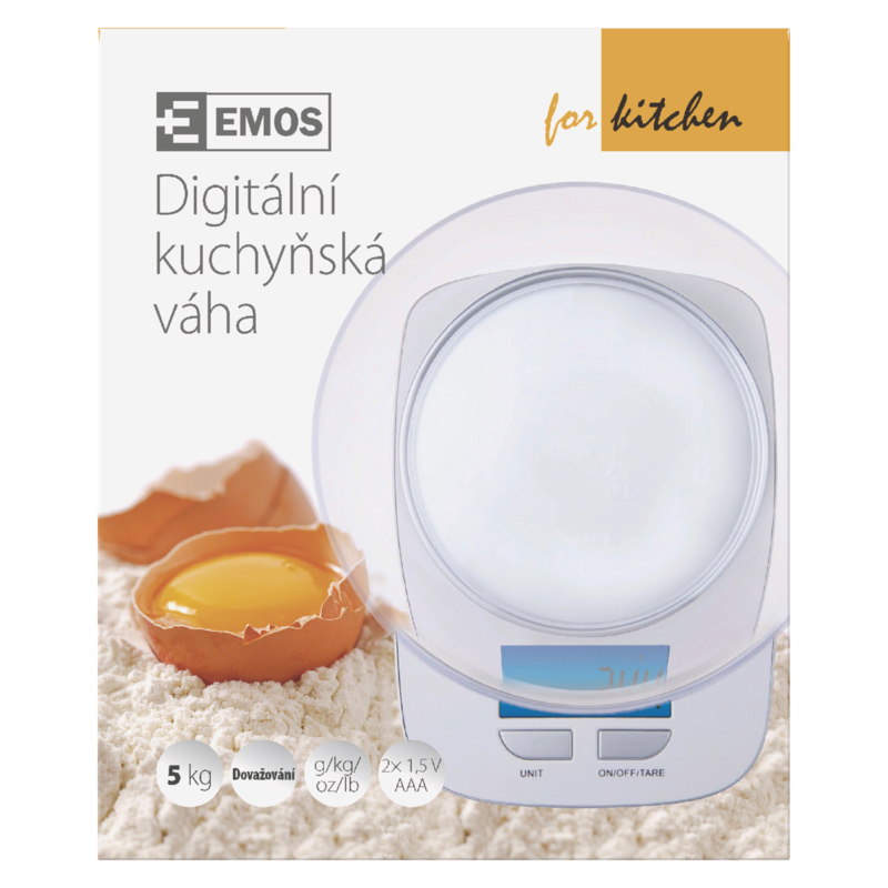 Digitální kuchyňská váha EV016, bílá