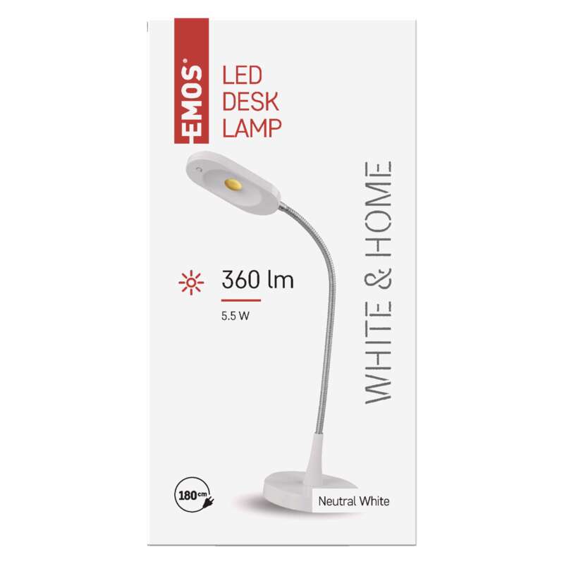 LED stolní lampa white & home, bílá