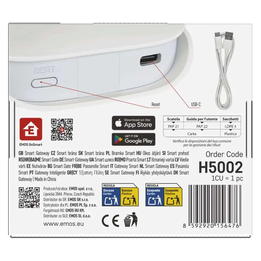 GoSmart Multifunkční ZigBee brána IP-2000Z s Bluetooth a WiFi