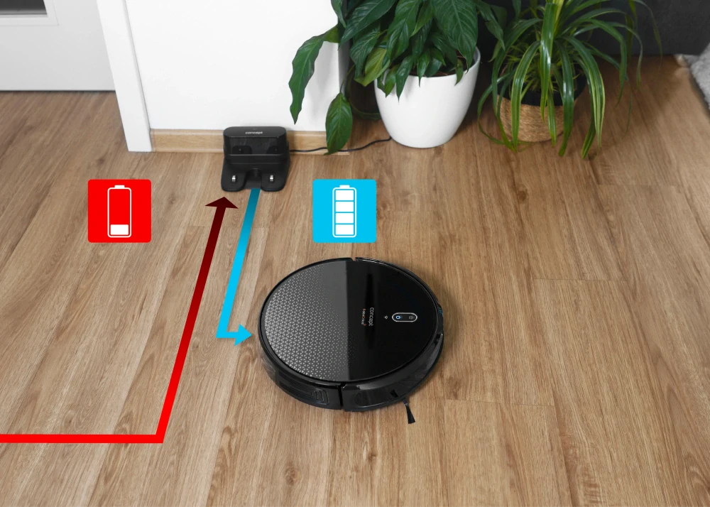 Robotický vysavač s mopem 2v1 RoboCross Laser VR3300