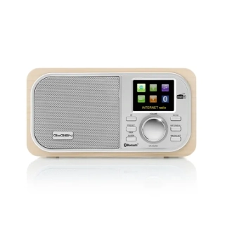 Internetové rádio GoGEN IR 237 BTDAB, hnědá/stříbrná